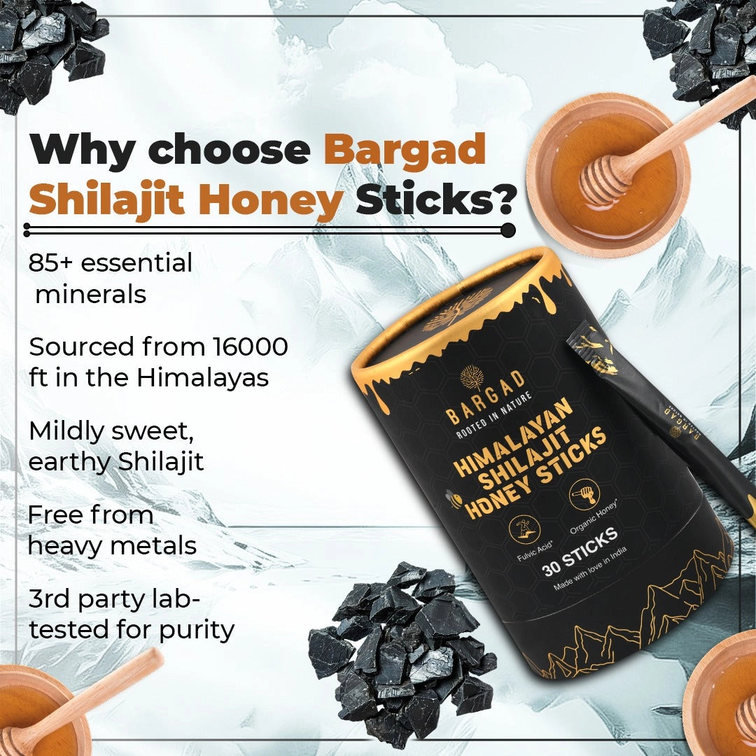 Pure Himalayan Shilajit Resin Honey Sticks - Zaydal