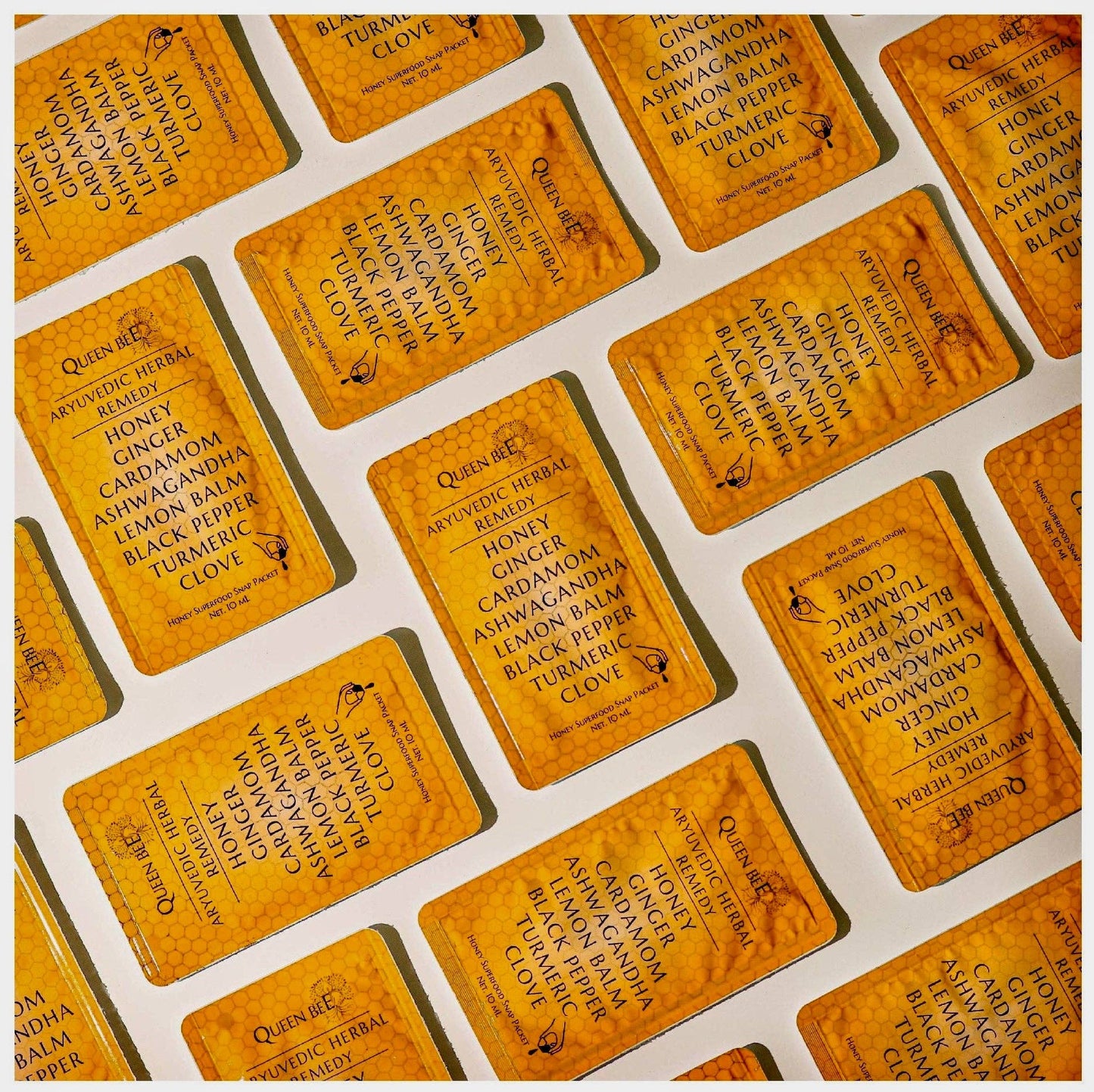 Ayurvedic Honey Superfood Snap Packet for Coffee/Tea - Zaydal