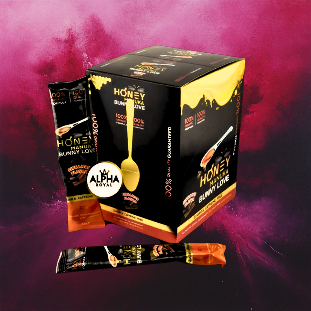 Manuka honey spoon infused with cinnamon, individually wrapped spoons for on-the-go libido boost. where to buy honey packs