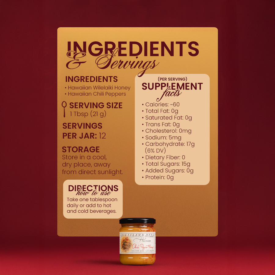 Zaydal Honey Ingredients